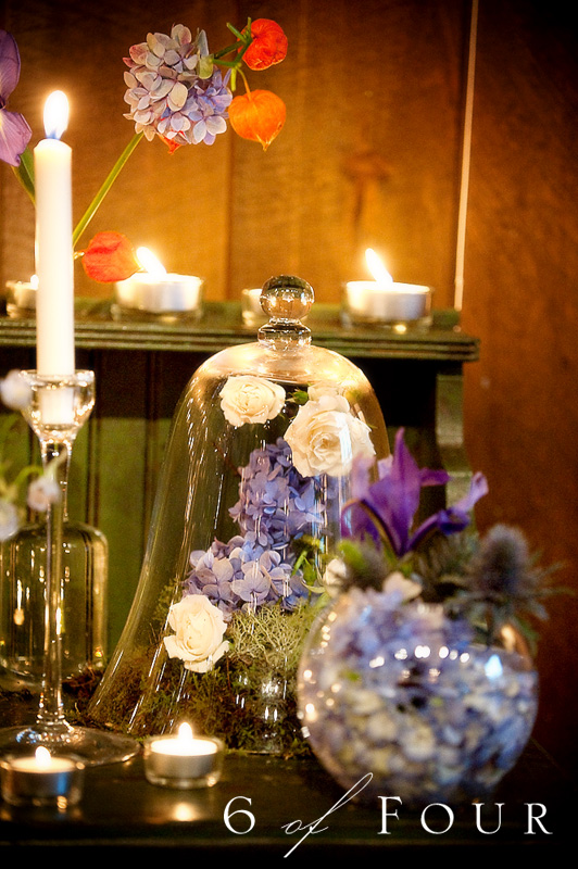 Old_Edwards_Inn_Highlands_North_Carolina_Wedding_flower_arrangements_candles_purple_green_white